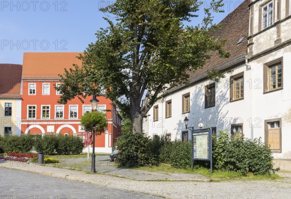Cathedral Square with historic buildings, Naumburg (Saale), Saxony-Anhalt, Germany