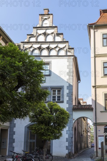 Hohe Lilie City Museum with passage to Mühlgasse, Naumburg (Saale), Saxony-Anhalt, Germany