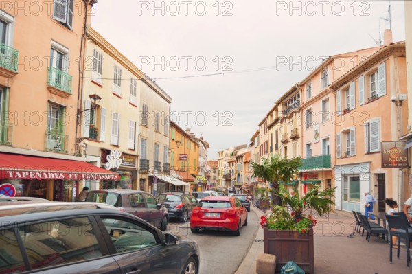 Street scene in Fréjus, Provence-Alpes-Côte d'Azur region, France