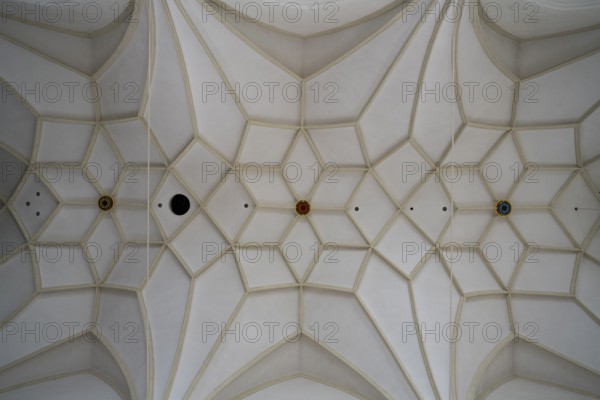 Deckengewölbe, Stadtpfarrkirche Mariä Himmelfahrt, Bad Tölz, Upper Bavaria, Bavaria, Germany