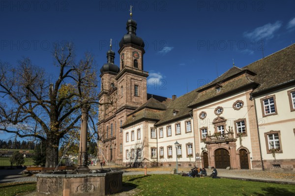 Baroque monastery church, St. Peter, Southern Black Forest, Black Forest, Baden-Württemberg, Germany