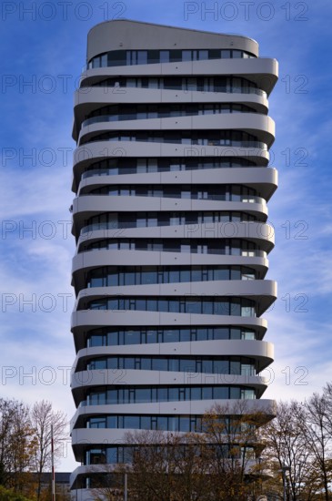 Sky skyscraper, Sky residential building, also Langer Jürgen, Bietigheim-Bissingen, Baden-Württemberg, Germany