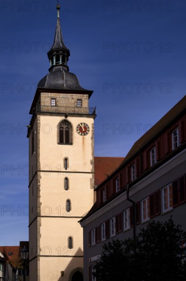 City Church Tower, Bietigheim-Bissingen, Baden-Württemberg, Germany