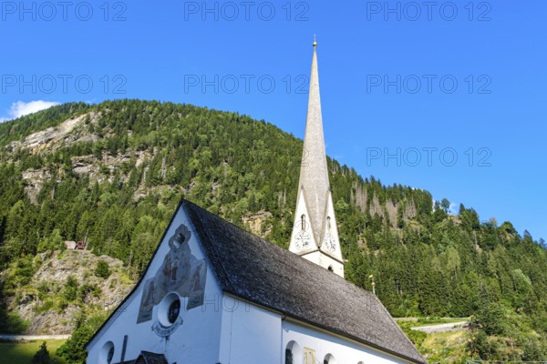 Parish Church of the Assumption of Mary in moss in Passeier, Italian Moso in Passiria, South Tyrol, Italy