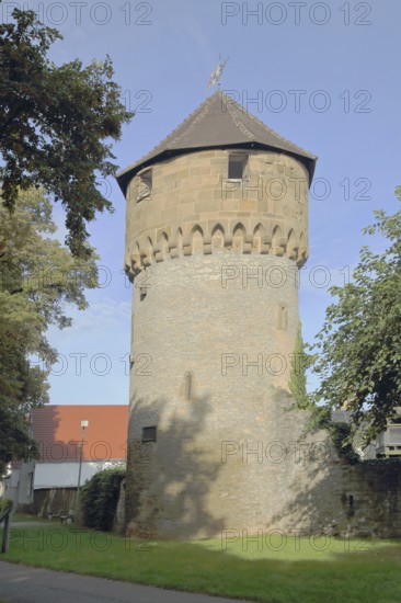 Simmel Tower built 14th century, Stadtturm, Bretten, Kraichgau, Baden-Württemberg, Germany