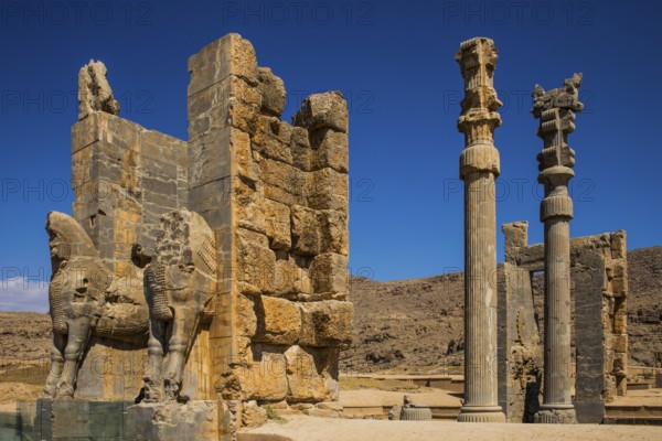 Gate of all countries with winged hybrids, Persepolis