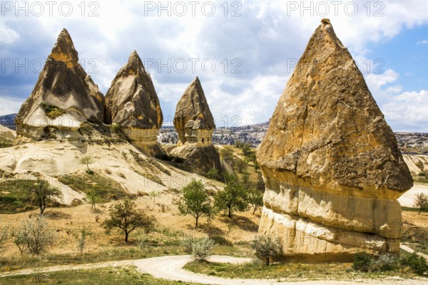 Kiliclar Valley, fantastic tuff rock formations, Cappadocia, Turkey