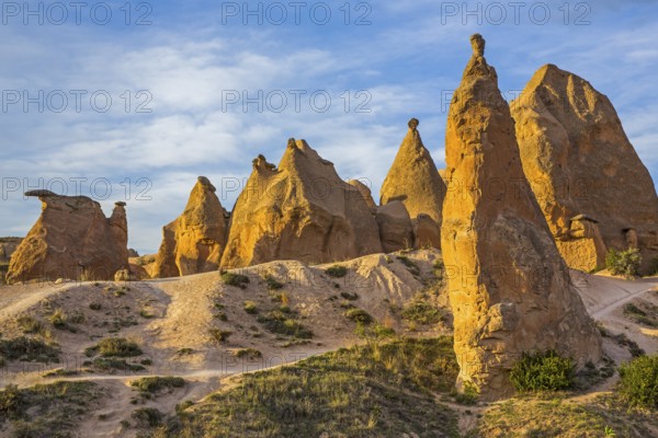 Fantastic tuff rock formations, Cappadocia, Turkey