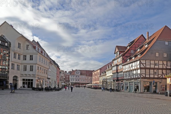 Market square, Quedlinburg, Saxony-Anhalt, Germany, World Heritage Site, UNESCO