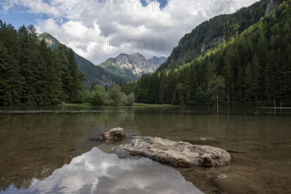 Mountain lake, Steiner Alps, Upper Carniola, Zgornje Jezersko, Slovenia