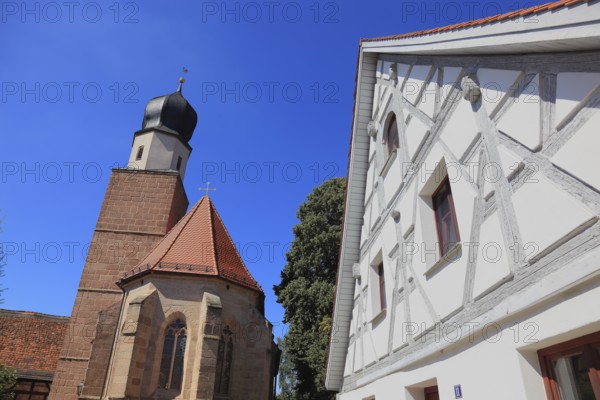 Chapel, Our Lady, Frauenkapelle in the old town, city of Heideck in the district of Roth, Middle Franconia, Bavaria, Germany