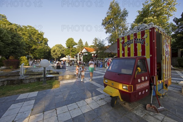 Svetog Save Pedestrian Street in Sokobanja, Serbia