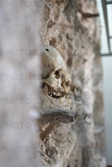 Skull in the Skull Tower or Cele Kula, Niš, Serbia