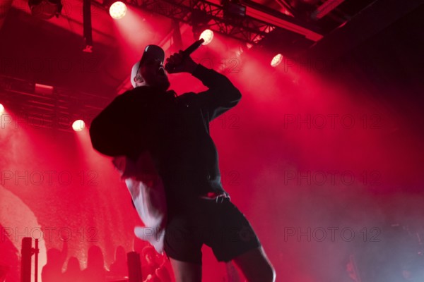 Mal Élevé (Pablo Charlemoine), singer of Irie Révoltés live on Irieunion - Le Re-Tour pour une année! Tour in Berlin's Columbiahalle on 31.10.2025