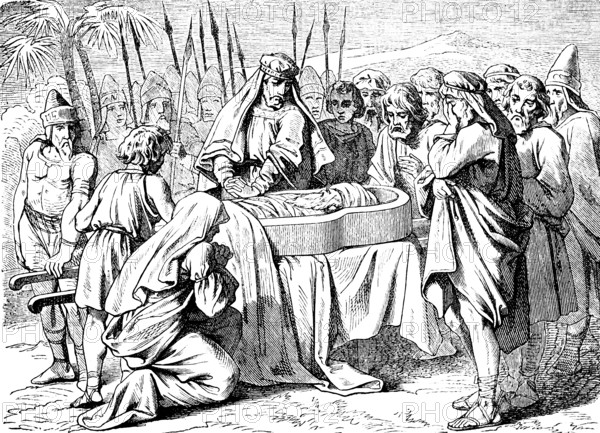 Easter Lamb Foundation, Second Book of Moses, chapter 12, community of Israel, tenth day, slaughter, blood, fire, roast, unleavened bread, bitter herbs, Egypt, firstborn, Old Testament, Bible, historical illustration 1877