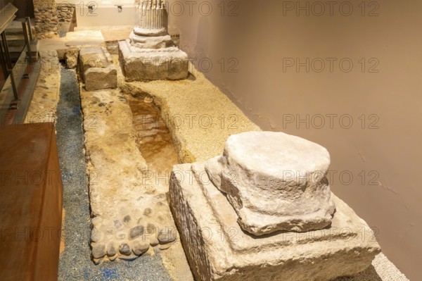 Museo de las Termas Publicas de Caesaraugusta, Roman public baths museum, Zaragoza, Aragon, Spain