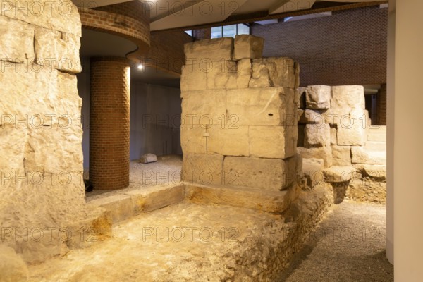 Museo del Puerto museum, Roman port archaeological remains, Zaragoza, Aragon, Spain
