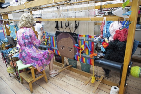 Weaving mill in Studio 61, Petrovaradin or Petrovaradin Fortress, Novi Sad, Vojvodina Province, Serbia