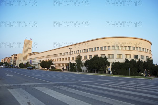 Banovina Palace, Parliament of Vojvodina Province in the evening light, Novi Sad, Vojvodina Province, Serbia