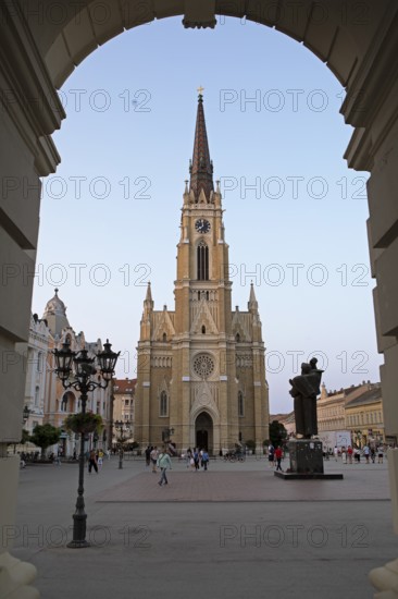 Church of Our Lady on Freedom Square, Roman Catholic Church, Neo-Gothic, Old Town, Novi Sad, Vojvodina Province, Serbia