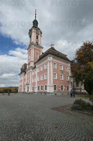 Birnau pilgrimage church, exterior view, Uhldingen-Mühlhofen am Lake Constance, Baden-Württemberg, Germany