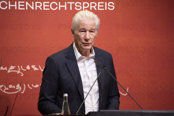 Richard Gere (International Chairman of the International Campaign for Tibet), at the presentation of the Snow Lion Human Rights Prize, Umweltforum Berlin, Berlin, 25.10.2025