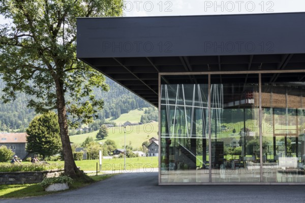 Werkraum Bregenzerwald, architect Peter Zumthor, Andelsbuch, Bregenzerwald, Vorarlberg, Alps, Austria