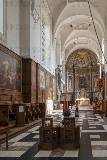 John the Evangelist church at 12th century Park Abbey, Abdij van Park, Premonstratensian abbey at Heverlee near Leuven in Flemish Brabant, Belgium