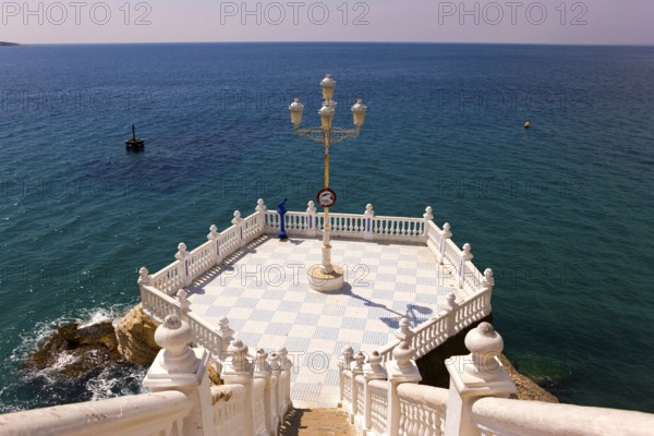 Observation deck, Balcon del Mediterraneo, (balcony of the Mediterranean Sea), Benidorm, Valencia, Costa Blanca, Spain