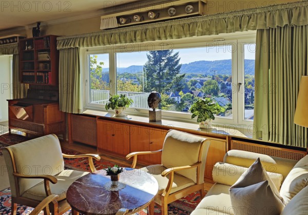 Konrad Adenauer's house, interior photo, Stiftung Bundeskanzler-Adenauer-Haus, Rhöndorf, Bad Honnef, North Rhine-Westphalia, Germany