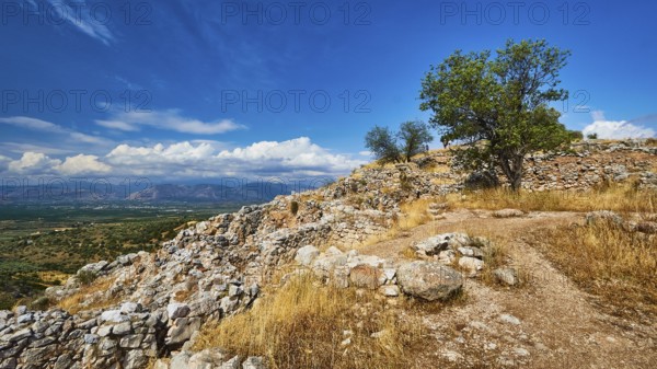 Archaeological site, UNESCO World Heritage Site, Mycenae, Mycenae, important city in pre-classical times, Peloponnese, peninsula, Greece