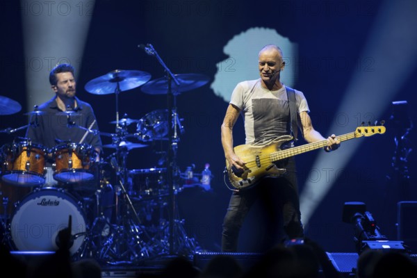 Chris Maas (drummer), Sting (guitarist, real name: Gordon Matthew Thomas Sumner, CBE) live on Sting 3.0 tour at Berlin's Uber Arena on 16.10.2025