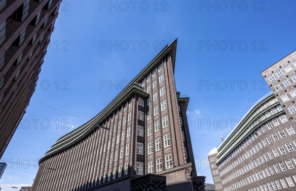 Chile House, former office building, brick expressionism, architect Fritz Höger, UNESCO World Heritage Site, Hamburg, Germany