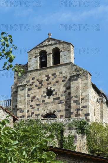 Saint Andre de Chalencon village. Chapel of Chalencon. Haute Loire. Auvergne Rhone Alpes. France