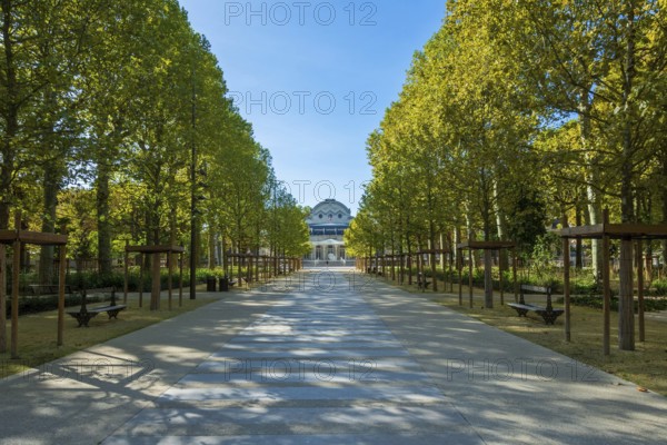 Vichy, listed as World Heritage by UNESCO. The Source Park. Allier. Auvergne Rhone Alpes. France