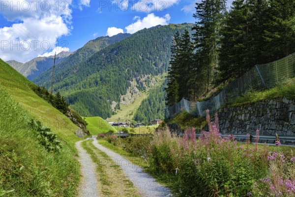 At the end of the world in Niederthai, a village in Umhausen in the middle Ötztal, Tyrol, Austria