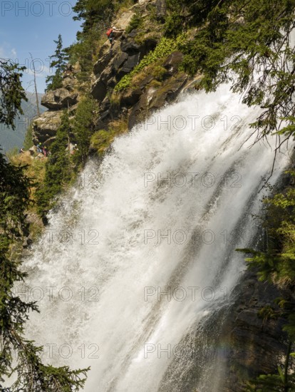 The Stuiben Falls between Umhausen and Niederthai in the Middle Ötztal, Tyrol, Austria
