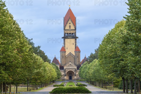 Chapel complex in the South Cemetery, Leipzig, Saxony, Germany