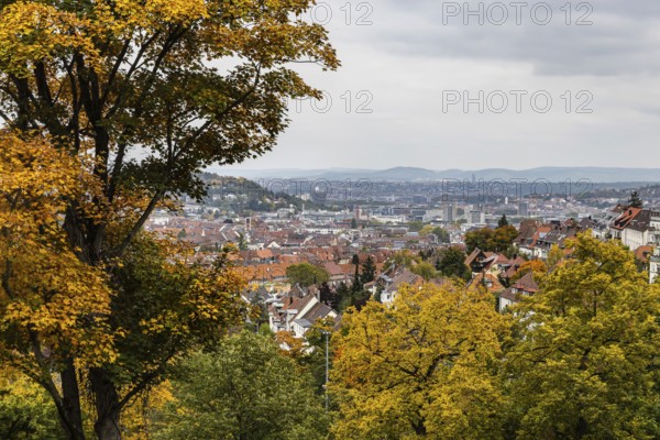 City view of Stuttgart-West in autumn. Stuttgart, Baden-Württemberg, Germany