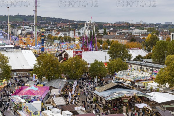 The 178th Cannstatter Volksfest on the Wasen attracted 4.2 million visitors. The Wasenrummel is one of the most important traditional festivals in Germany. Bad Cannstatt, Stuttgart, Baden-Württemberg, Germany