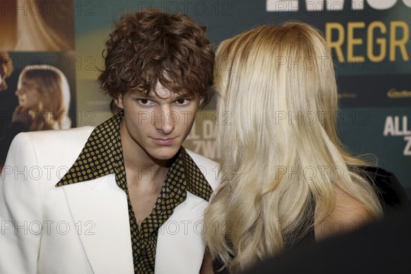 Mason Thames and Mckenna Grace at a fan event for All das Ungesagte zwischen uns - Regretting You at the Zoo Palast in Berlin on 12 October 2025