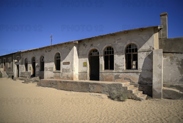 Former abattoir, Kolmanskop, restricted diamond area, Karas region, Namibia
