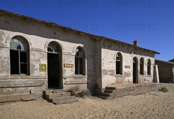 Former ice factory, Kolmanskop, restricted diamond area, Karas region, Namibia