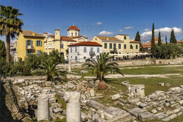 Ruins of the Roman Agora, Greek capital Athens, Greece