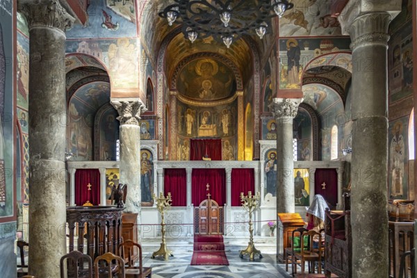 Interior of the Kapnikarea Church in the Greek capital Athens, Greece