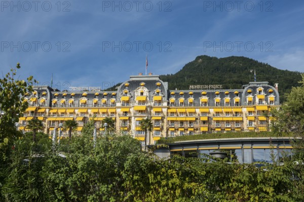 Luxury hotel, Montreux, Lake Geneva, Lac Léman, Canton of Vaud, Switzerland