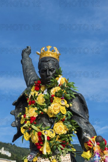 Freddy Mercury statue, Montreux, Lake Geneva, Lac Léman, Canton of Vaud, Switzerland