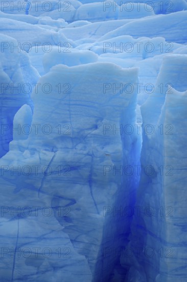 Grey Glacier, in Grey Lake, Torres del Paine National Park, Patagonia, Chile, South America