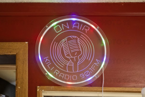 Porcupine, South Dakota - KILI Radio, the voice of the Lakota Nation. The station broadcasts in Lakota and English to the Pine Ridge, Cheyenne River, and Rosebud Indian Reservations. Its finances have been hurt by President Trump's dissolution of the Corporation for Public Broadcasting