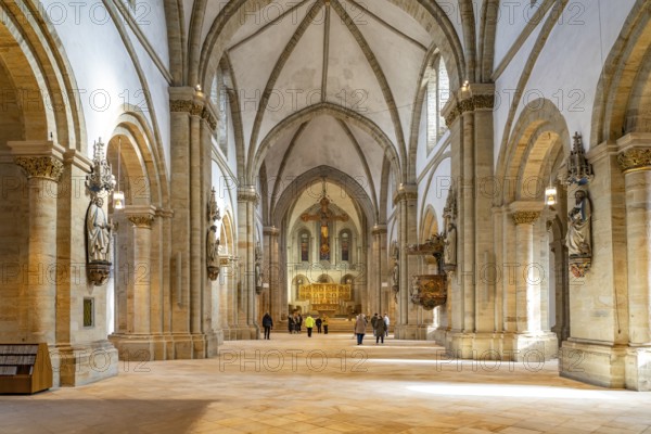 Interior of St Peter's Cathedral in Osnabrück, Lower Saxony, Germany